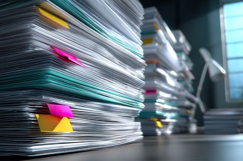 Foto: Stapel von Dokumenten